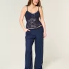 Camisole mit durchgehender Spitze