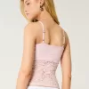 Camisole mit durchgehender Spitze