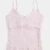 Camisole mit durchgehender Spitze
