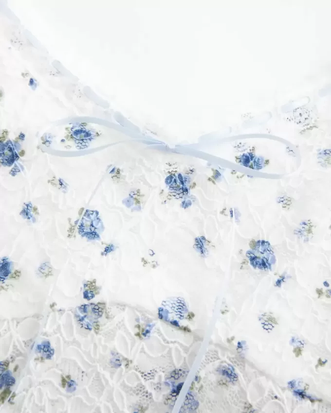 Camisole mit durchgehender Spitze