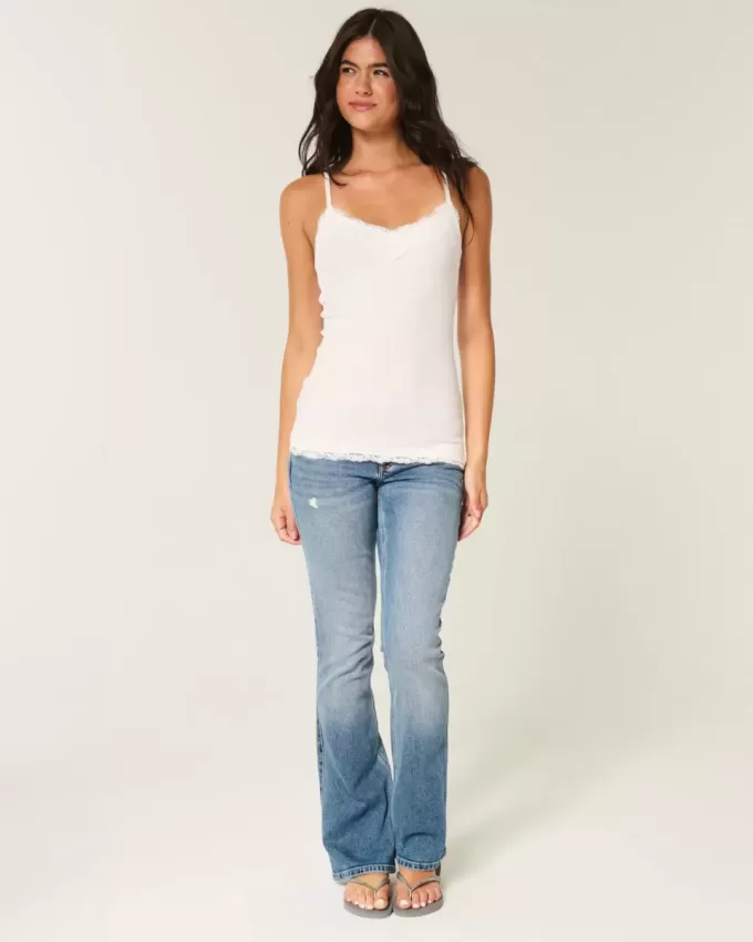 Camisole mit Spitzenbesatz Camisole mit Spitzenbesatz