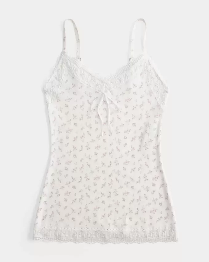 Camisole mit Spitzenbesatz Camisole mit Spitzenbesatz
