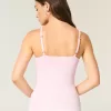 Camisole mit Spitzenbesatz