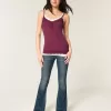 Camisole mit Spitzenbesatz