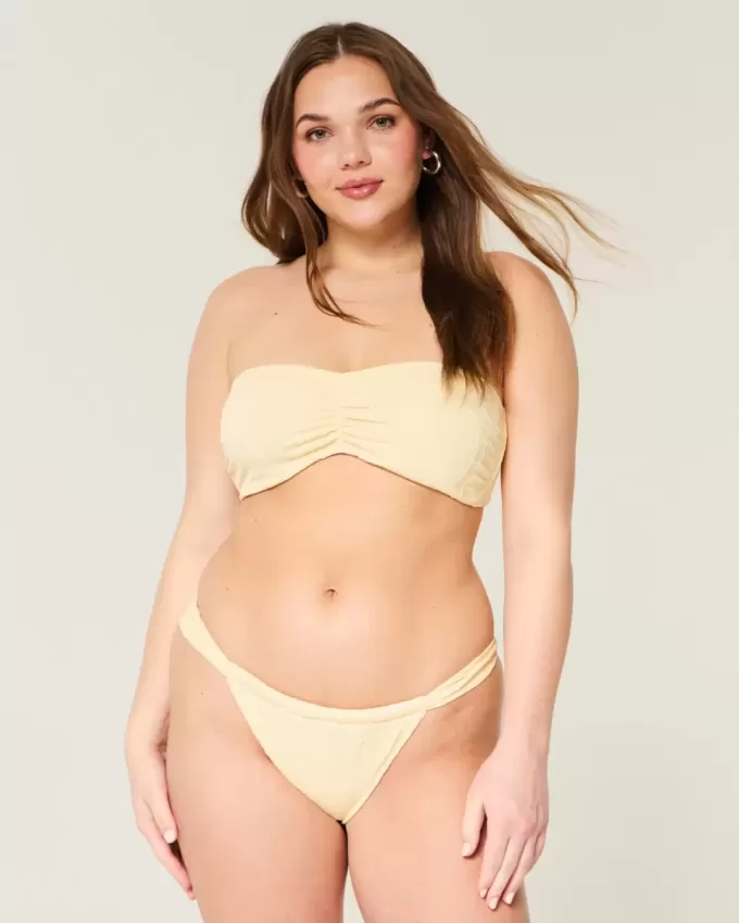 Cheekiest-Bikinihose aus Jacquard mit breiten Trägern Cheekiest-Bikinihose aus Jacquard mit breiten Trägern
