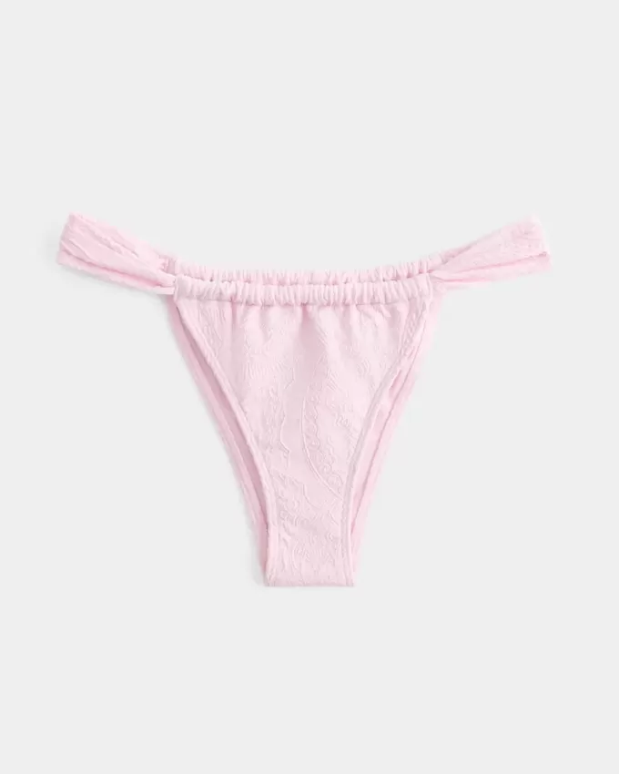 Cheekiest-Bikinihose aus Jacquard mit breiten Trägern Cheekiest-Bikinihose aus Jacquard mit breiten Trägern