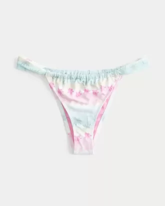 Cheekiest-Bikinihose mit hohem Beinausschnitt und breiten Trägern