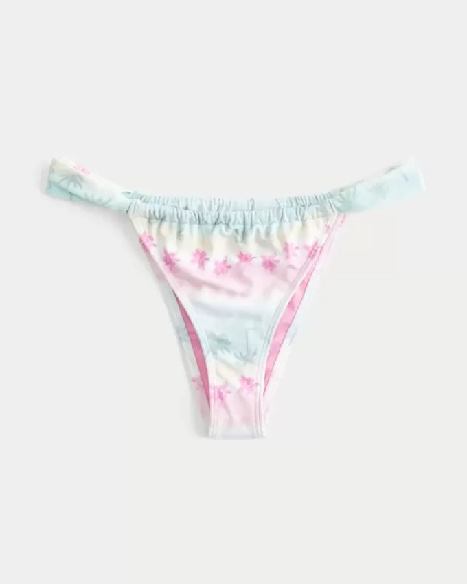 Cheekiest-Bikinihose mit hohem Beinausschnitt und breiten Trägern