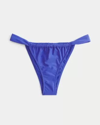Cheekiest-Bikinihose mit hohem Beinausschnitt und breiten Trägern
