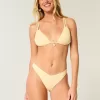 Cheeky-Bikinihose aus Jacquard mit hohem Beinausschnitt und V-Taille Cheeky-Bikinihose aus Jacquard mit hohem Beinausschnitt und V-Taille