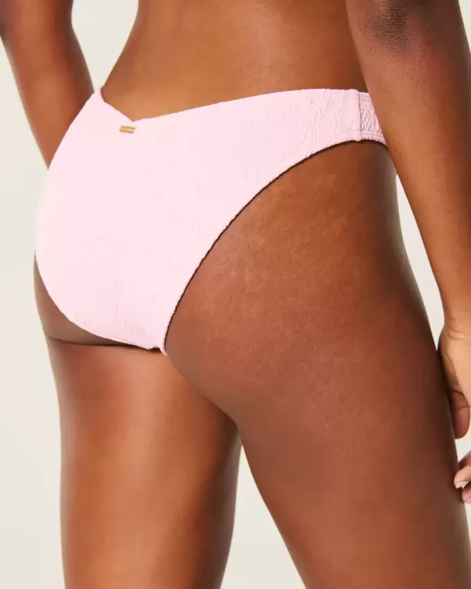 Cheeky-Bikinihose aus Jacquard mit hohem Beinausschnitt und V-Taille Cheeky-Bikinihose aus Jacquard mit hohem Beinausschnitt und V-Taille