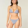 Cheeky-Bikinihose mit Häkelbesatz und Doppelträgern