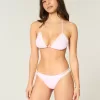 Cheeky-Bikinihose mit Häkelbesatz und Doppelträgern