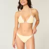 Cheeky-Bikinihose mit Häkelbesatz und Doppelträgern Cheeky-Bikinihose mit Häkelbesatz und Doppelträgern