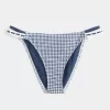 Cheeky-Bikinihose mit Häkelbesatz und Doppelträgern