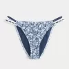 Cheeky-Bikinihose mit Häkelbesatz und Doppelträgern