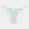 Cheeky-Bikinihose mit Häkelbesatz und Doppelträgern Cheeky-Bikinihose mit Häkelbesatz und Doppelträgern