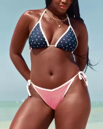 Cheeky-Bikinihose mit seitlicher Schnürung
