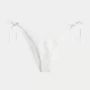 Cheeky-Bikinihose mit seitlicher Schnürung und Pailletten im Häkel-Stil Cheeky-Bikinihose mit seitlicher Schnürung und Pailletten im Häkel-Stil