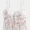 Chiffon-Camisole mit Rüschen Chiffon-Camisole mit Rüschen
