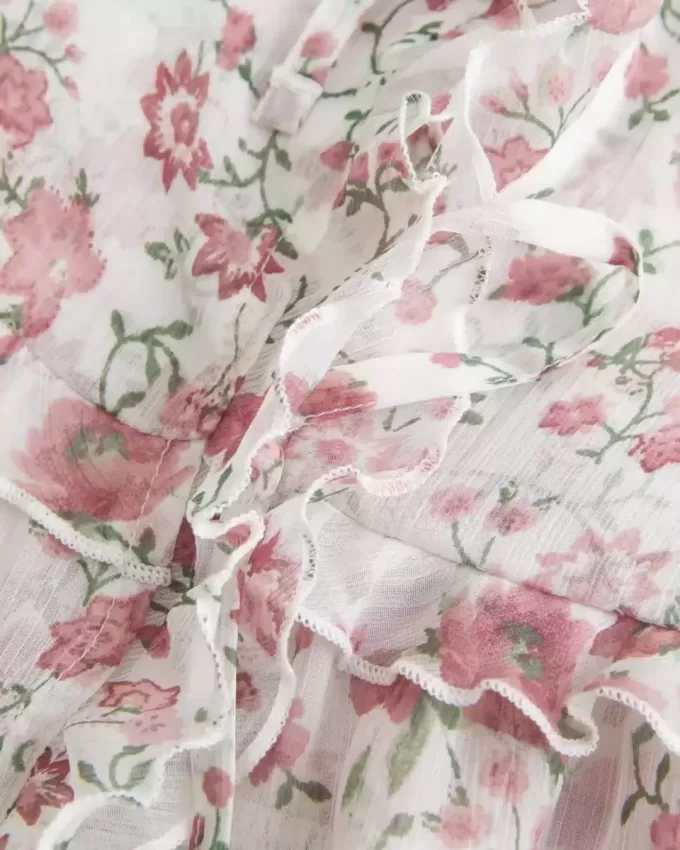 Chiffon-Camisole mit Rüschen Chiffon-Camisole mit Rüschen