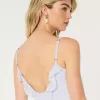 Chiffon-Minikleid mit Rüschen