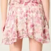 Chiffon-Minirock mit asymmetrischem Saum Chiffon-Minirock mit asymmetrischem Saum