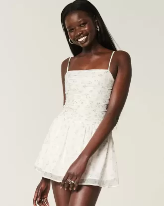 Chiffon-Skortkleid