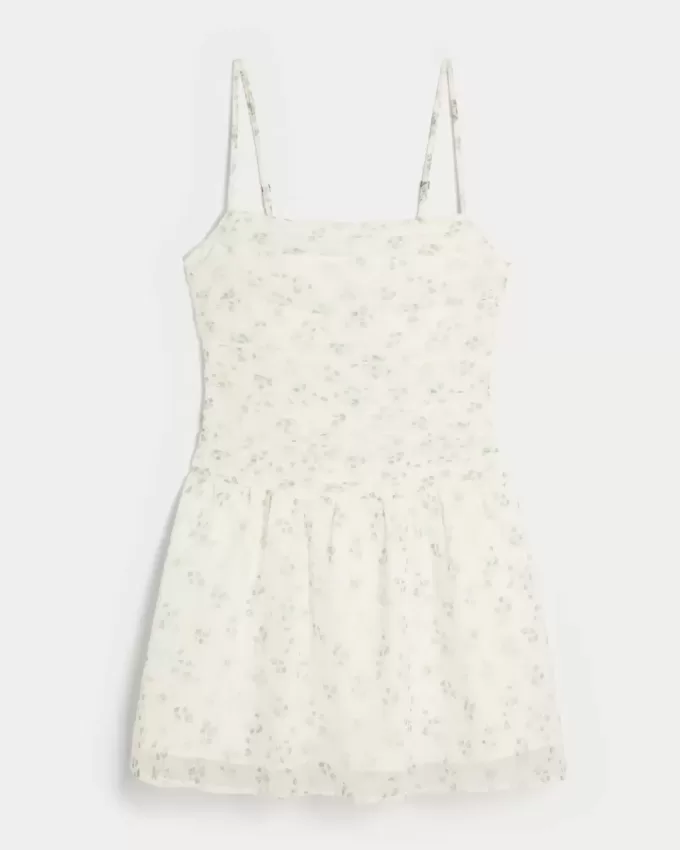 Chiffon-Skortkleid