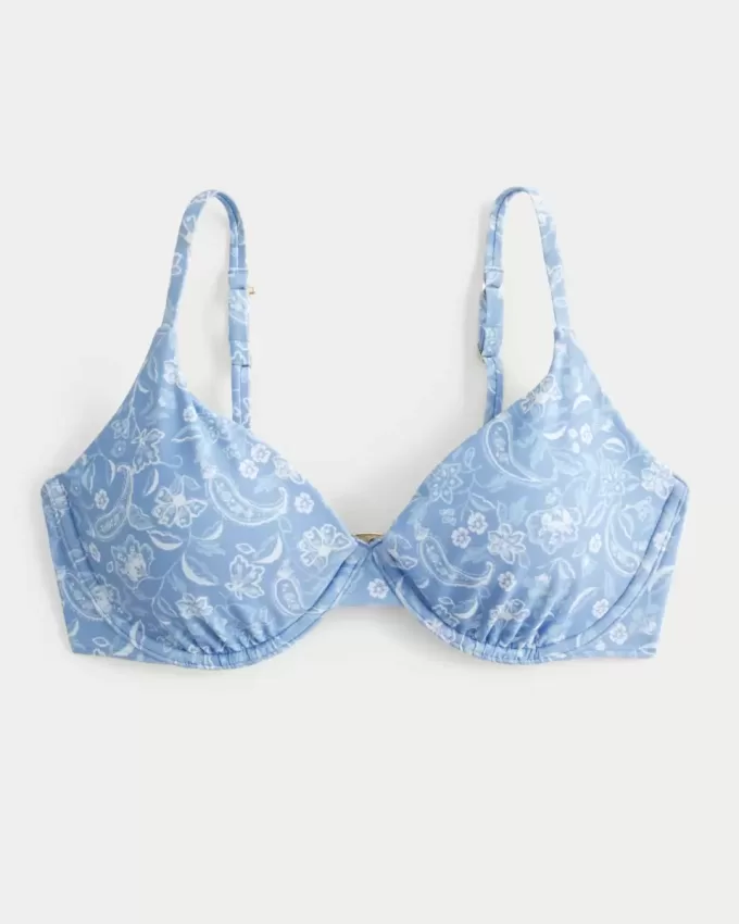Curvy Bügel-Plunge-Bikinioberteil