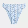 Curvy High-Leg High-Waist Gerippte Cheeky-Bikinihose