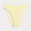 Curvy High-Leg High-Waist Gerippte Cheeky-Bikinihose