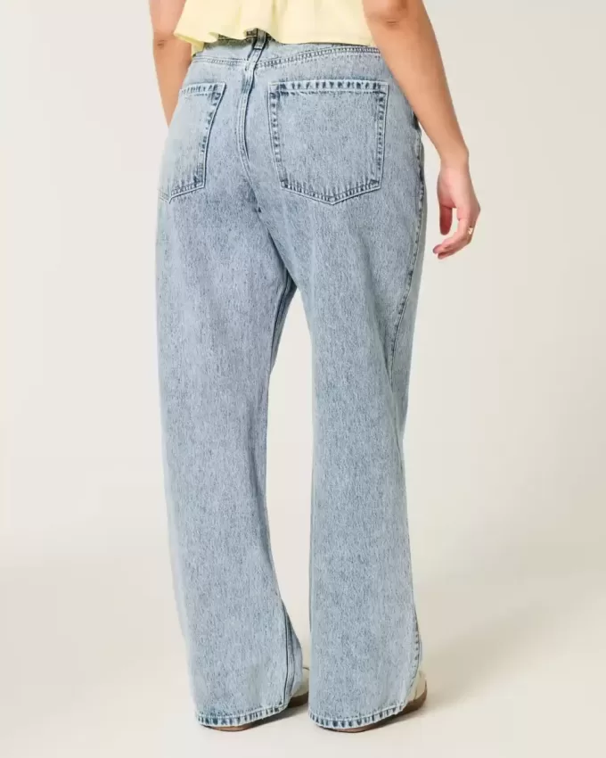 Curvy High-Rise Baggy-Jeans in mittlerer Waschung Curvy High-Rise Baggy-Jeans in mittlerer Waschung