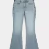Curvy High-Rise Flare Jeans mit mittlerer Waschung Curvy High-Rise Flare Jeans mit mittlerer Waschung