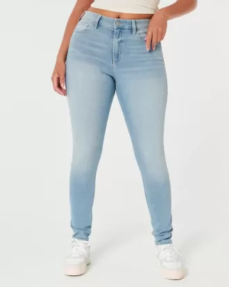 Curvy High-Rise Super Skinny Jeans in mittlerer Waschung
