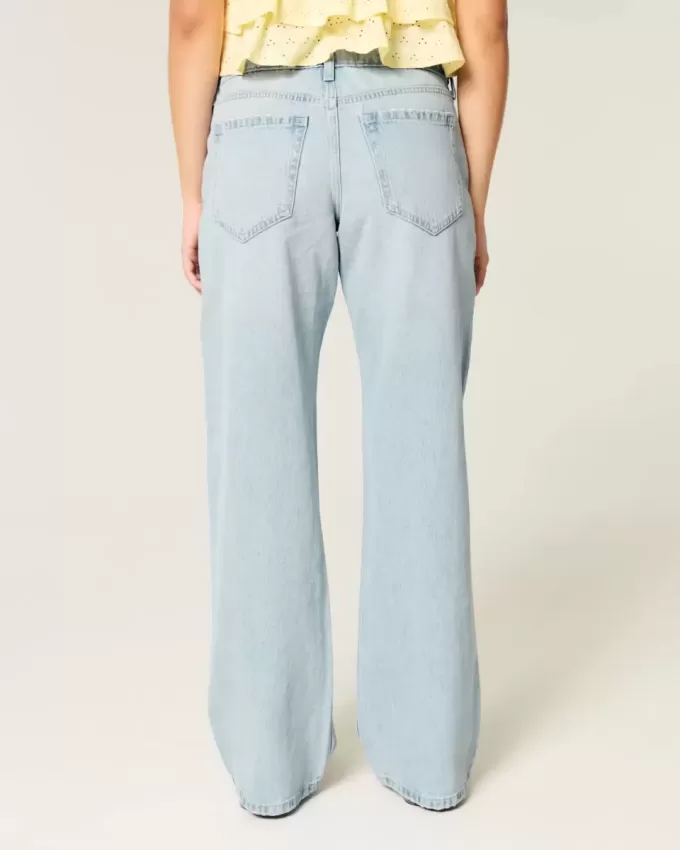 Curvy Low-Rise Baggy-Jeans in heller Waschung Curvy Low-Rise Baggy-Jeans in heller Waschung