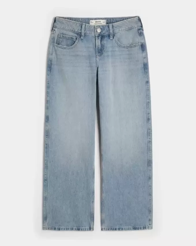 Curvy Low-Rise Baggy-Jeans in heller Waschung Curvy Low-Rise Baggy-Jeans in heller Waschung