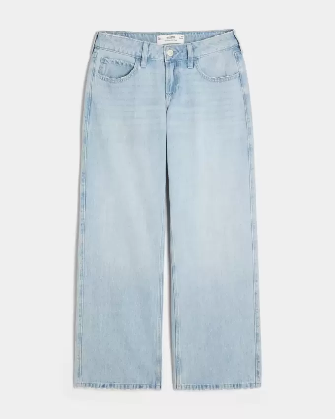 Curvy Low-Rise Baggy-Jeans in heller Waschung Curvy Low-Rise Baggy-Jeans in heller Waschung