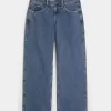 Curvy Low Rise Baggy-Jeans in mittlerer Waschung Curvy Low Rise Baggy-Jeans in mittlerer Waschung