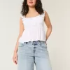 Curvy Low-Rise Baggy Jort im Distressed-Look, hell gewaschen Curvy Low-Rise Baggy Jort im Distressed-Look, hell gewaschen