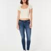 Curvy Low Rise Super Skinny Jeans in dunkler Waschung Curvy Low Rise Super Skinny Jeans in dunkler Waschung