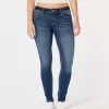 Curvy Low Rise Super Skinny Jeans in dunkler Waschung Curvy Low Rise Super Skinny Jeans in dunkler Waschung