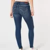 Curvy Low Rise Super Skinny Jeans in dunkler Waschung Curvy Low Rise Super Skinny Jeans in dunkler Waschung