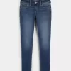 Curvy Low Rise Super Skinny Jeans in dunkler Waschung Curvy Low Rise Super Skinny Jeans in dunkler Waschung