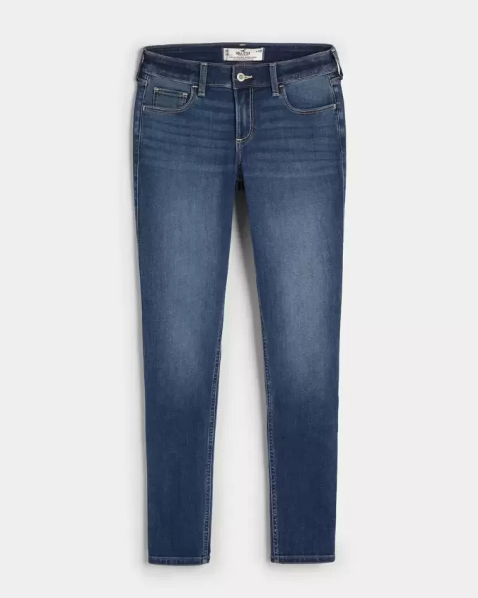 Curvy Low Rise Super Skinny Jeans in dunkler Waschung Curvy Low Rise Super Skinny Jeans in dunkler Waschung