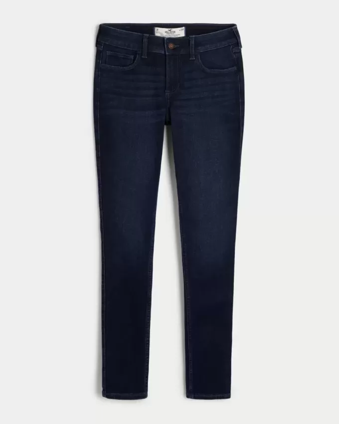 Curvy Low Rise Super Skinny Jeans in dunkler Waschung Curvy Low Rise Super Skinny Jeans in dunkler Waschung