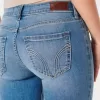 Curvy Low Rise Super Skinny Jeans mit mittlerer Waschung Curvy Low Rise Super Skinny Jeans mit mittlerer Waschung