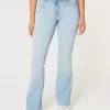 Curvy Mid-Rise Boot-Jeans in heller Waschung