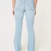 Curvy Mid-Rise Boot-Jeans in heller Waschung