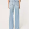 Dad-Jeans mit ultrahohem Bund und mittlerer Waschung Dad-Jeans mit ultrahohem Bund und mittlerer Waschung